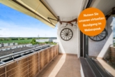 Balkon - Nähe Flughafen und traumhafter Blick über die Felder