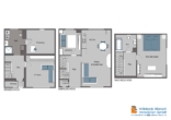 Grundriss - Die Wohnung in „Hausform“ und 2019 umfangreich renoviert!