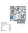 Grundriss - 2,5 Zimmer Neubauwohnung mit Küche