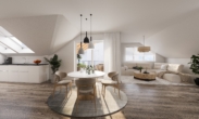 Innenrendering Gebäude 1 - Wohnung 3 - WOHNEN. ERLEBEN. Am Kaffeebühl